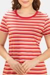 Amante Lounge Laze Dress - Coral Stripes — thumbnail 4